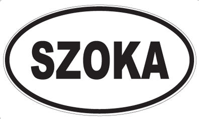 SZOKA - Oval Sticker