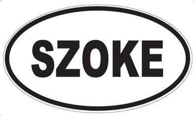 SZOKE - Oval Sticker