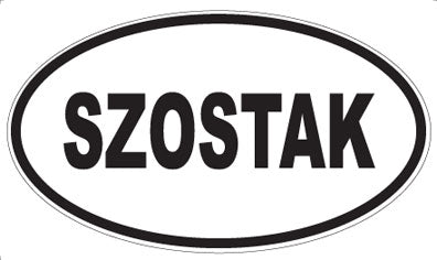 SZOSTAK - Oval Sticker