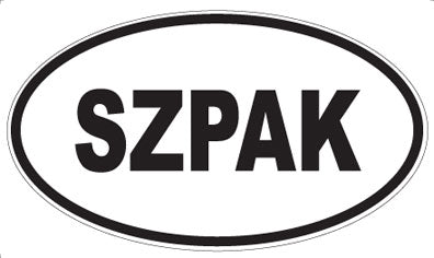 SZPAK - Oval Sticker