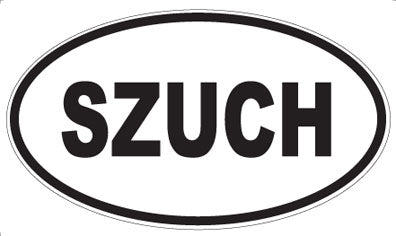 SZUCH - Oval Sticker