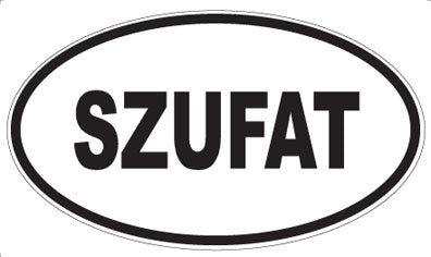 SZUFAT - Oval Sticker