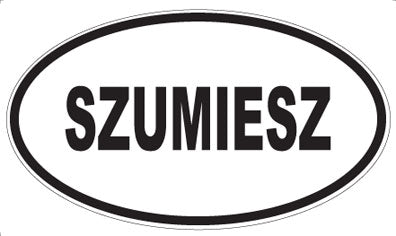 SZUMIESZ - Oval Sticker
