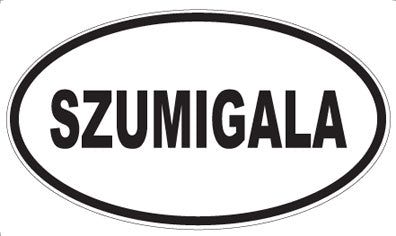 SZUMIGALA - Oval Sticker