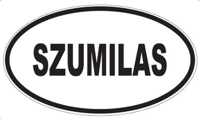 SZUMILAS - Oval Sticker