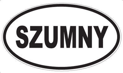 SZUMNY - Oval Sticker
