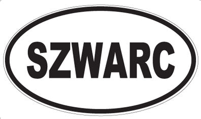 SZWARC - Oval Sticker