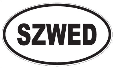 SZWED - Oval Sticker