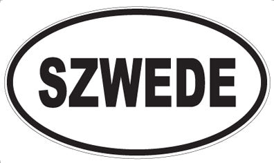 SZWEDE - Oval Sticker