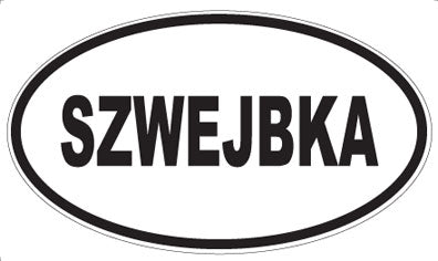 SZWEJBKA - Oval Sticker