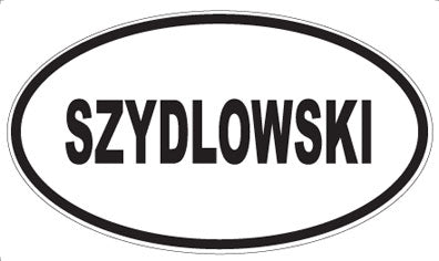 SZYDLOWSKI - Oval Sticker