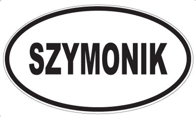 SZYMONIK - Oval Sticker