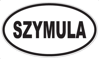 SZYMULA - Oval Sticker