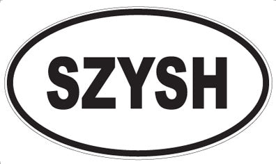 SZYSH - Oval Magnet