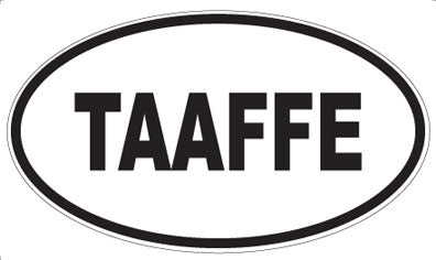 TAAFFE - Oval Sticker