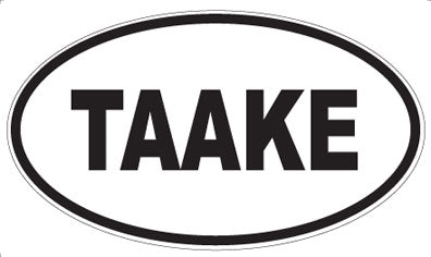 TAAKE - Oval Sticker