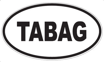 TABAG - Oval Sticker