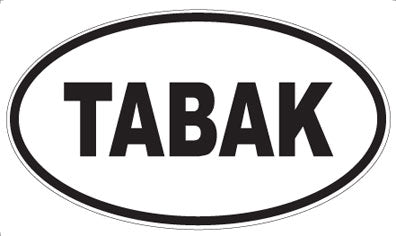 TABAK - Oval Sticker
