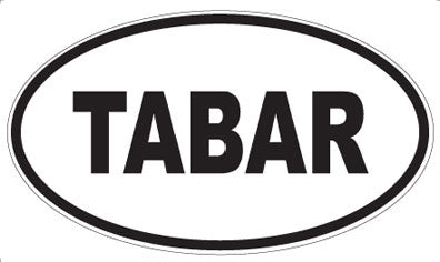 TABAR - Oval Sticker
