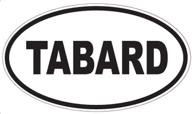 TABARD - Oval Sticker