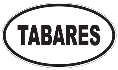 TABARES - Oval Sticker
