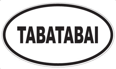 TABATABAI - Oval Sticker