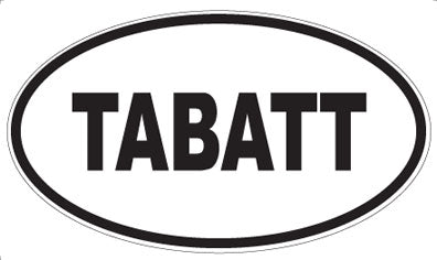 TABATT - Oval Sticker