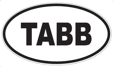 TABB - Oval Sticker