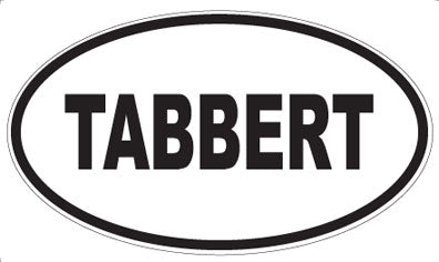 TABBERT - Oval Sticker