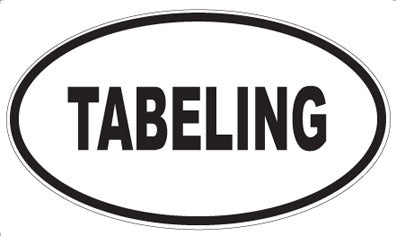 TABELING - Oval Sticker