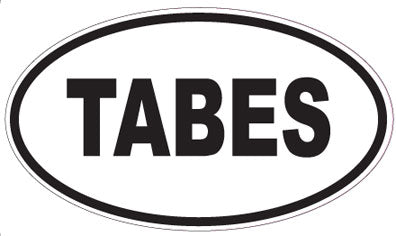 TABES - Oval Sticker