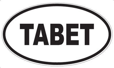 TABET - Oval Sticker