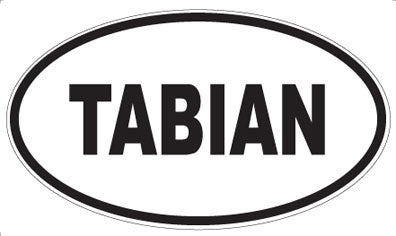 TABIAN - Oval Sticker