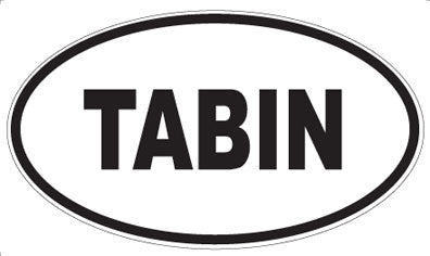 TABIN - Oval Sticker