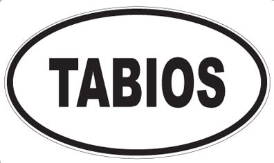 TABIOS - Oval Sticker