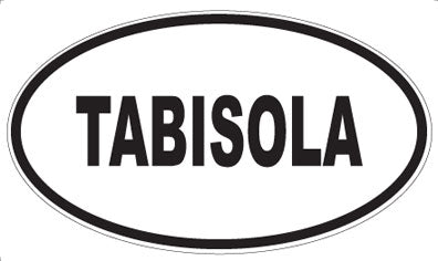 TABISOLA - Oval Sticker