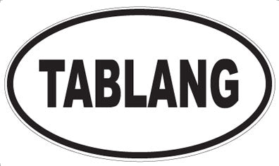 TABLANG - Oval Sticker
