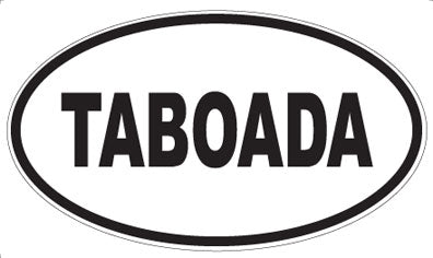 TABOADA - Oval Sticker