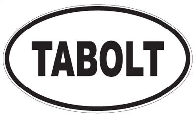 TABOLT - Oval Sticker