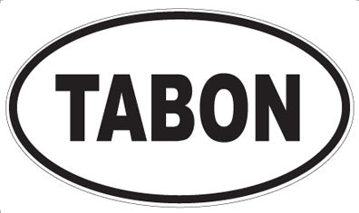 TABON - Oval Sticker