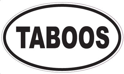 TABOOS - Oval Sticker