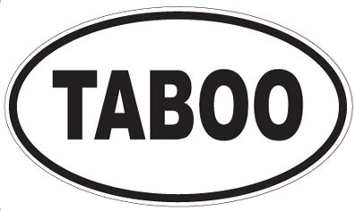 TABOO - Oval Magnet