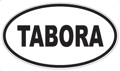 TABORA - Oval Sticker