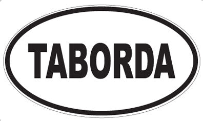 TABORDA - Oval Sticker