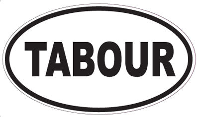 TABOUR - Oval Sticker
