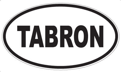 TABRON - Oval Sticker