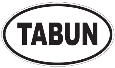 TABUN - Oval Sticker