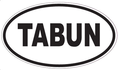 TABUN - Oval Magnet