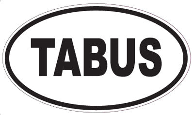 TABUS - Oval Magnet