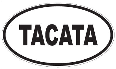 TACATA - Oval Sticker